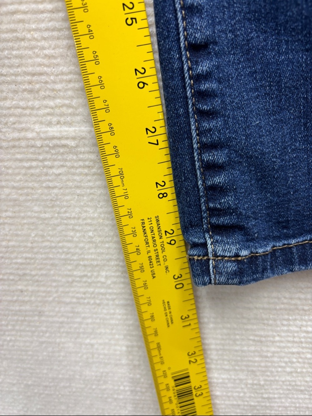 Isabel | Maternity Dark Blue Denim Jeans with Black Stretch Waistband 12 31R 31 - Picture 6 of 7
